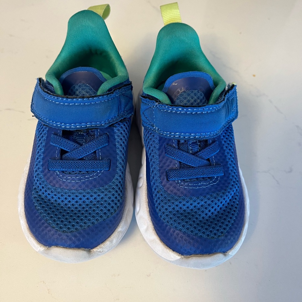 All in Motion Kids Blue and Green Sneakers